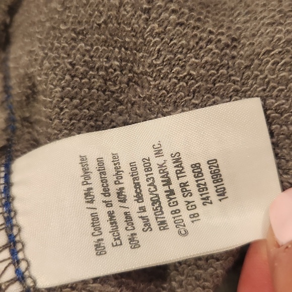 Gynboree Elastic Waist Pants Gray Blue Large 10 12 - Picture 5 of 8